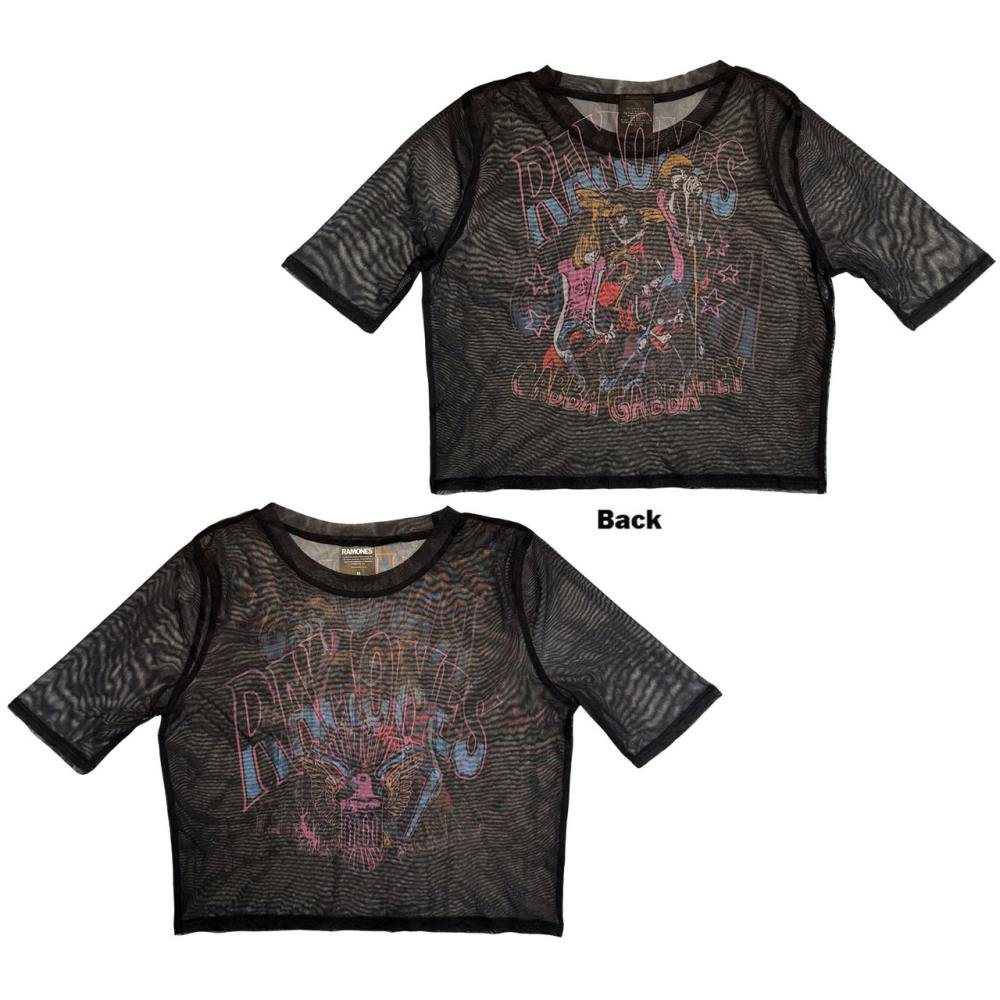 Ramones - Graffiti Illustration Crop top - Black